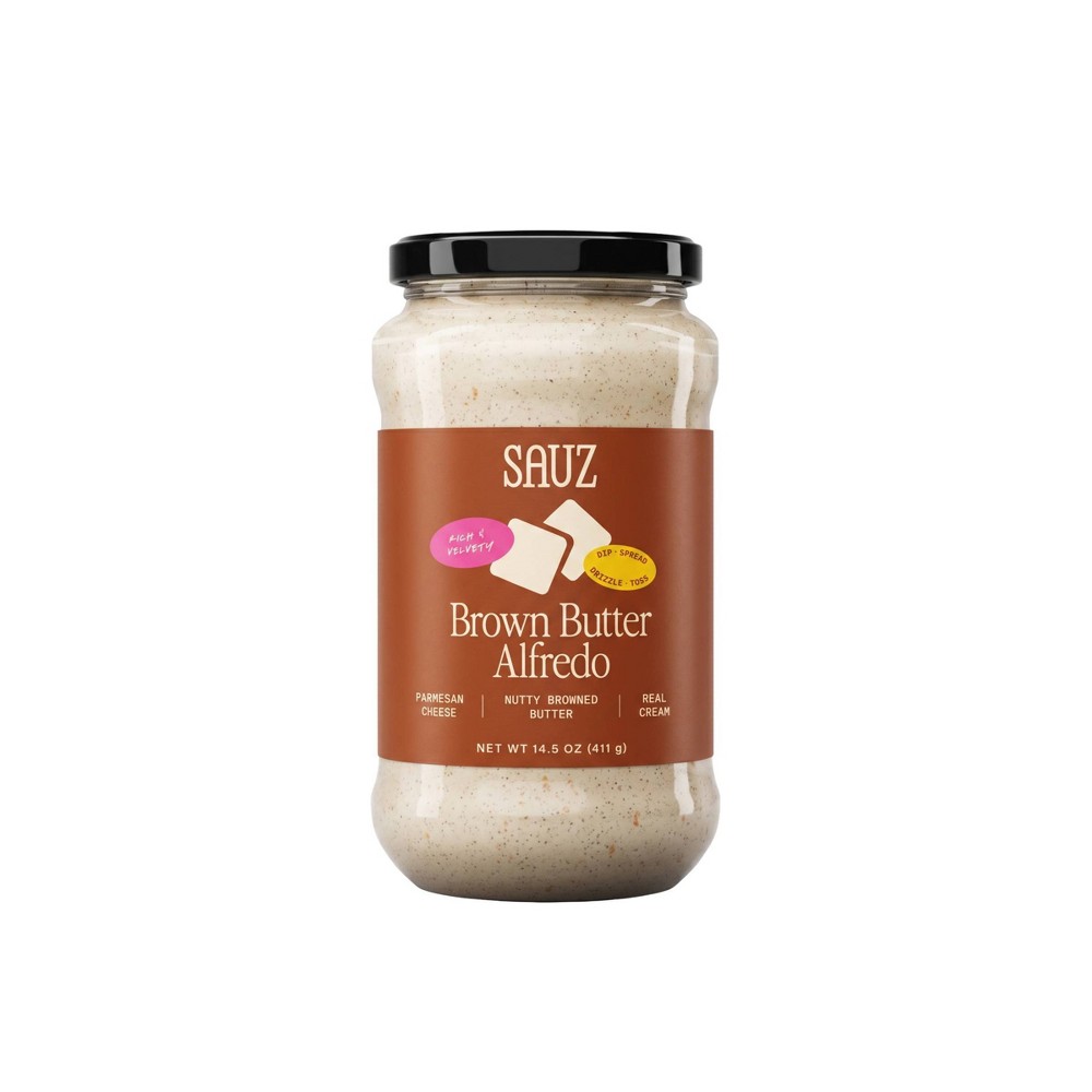 Sauz Brown Butter Alfredo Rich and Buttery Cream Sauce - 14.5oz