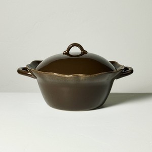 Wavy Edge Soup Terrine Brown - Hearth & Hand™ with Magnolia - 1 of 4