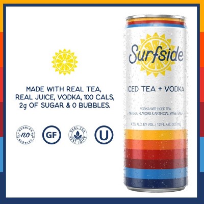 Surfside Iced Tea Vodka 12pk/355ml Cans