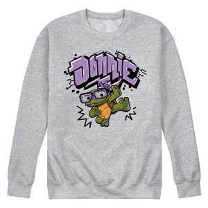 Men's - Teenage Mutant Ninja Turtles Mutant Mayhem - Baby Donnie Graphic Graphic Fleece Sweatshirt - 1 of 4