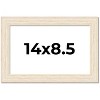 PosterPalooza | 14x8.5 Wide Barnwood Picture Frame, UV Acrylic, 6 Finishes - Grey, Brown, White, and Black - 2 of 4