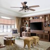 Parrot Uncle 52" Modern Black Glass Ceiling Fan with Light and Remote - 2 of 4