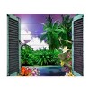 Leo Kelly 'Tropical Window to Paradise I' Canvas Art - 2 of 4