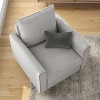 miBasics Starreach Transitional Upholstered Armchair Light Gray - 4 of 4