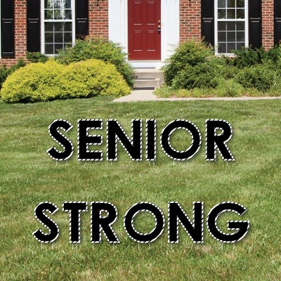 Big Dot of Happiness Senior Strong - Yard Sign Outdoor Lawn Decorations - Class of 2021 Graduation Party Yard Signs - Senior Strong