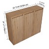 Sapphtopaz Bathroom Cabinet with Float Mounting Design,Bathroom Storage Cabinet with Soft Close Doors,Over The Toilet Storage Cabinet - 4 of 4