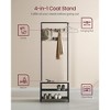 VASAGLE Hall Tree with Bench and Shoe Storage, Entryway Bench with Coat Rack Stand and Shoe Rack, Fabric Shelves - 3 of 4