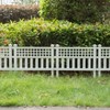 Gardenised Plastic Outdoor Decor Garden Flower Edger Fence, Border, Set of 4 Panels - 3 of 4
