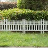 Gardenised Plastic Outdoor Decor Garden Flower Edger Fence, Border, Set of 4 Panels - image 2 of 4