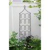 ACHLA Designs Black Powder Coated 72" Wrought Iron Trellis - 2 of 4