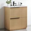 30" Bathroom Vanity with Ceramic Sink Basin, Soft-Close Undermount Drawers, Full-Extension Storage Drawers - 4 of 4