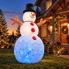 12.5 FT Giant Christmas Inflatable Snowman with LED Lights and Rotating ...