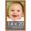PosterPalooza | Modernist Brown Picture Frame - UV Acrylic, Foam Board Backing, Hanging Hardware - 2 of 4