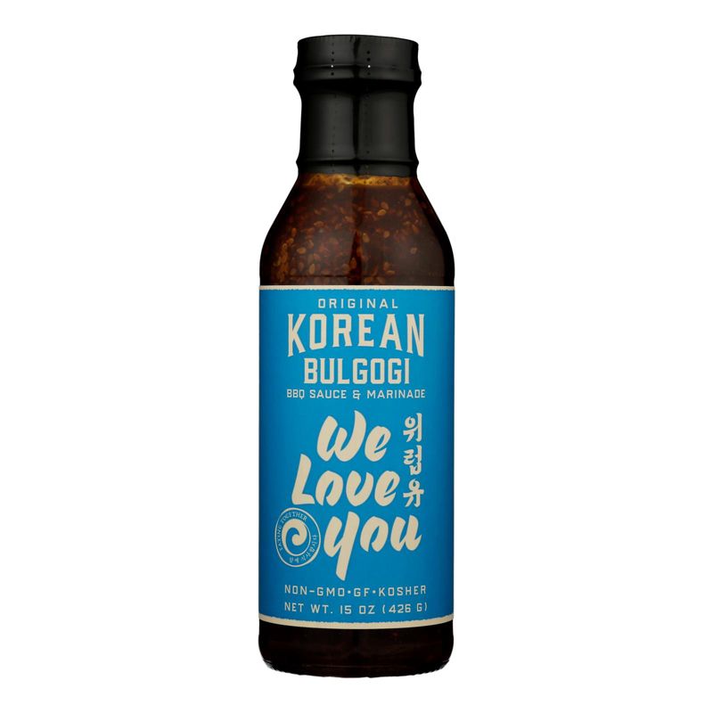 We Love You Original Korean Bulgogi BBQ Sauce & Marinade - Case of 6/15 oz, 2 of 6