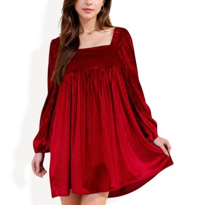 Anna-Kaci Women's Long Sleeve Dress with Chic Design and Flattering Fit - 1 of 4