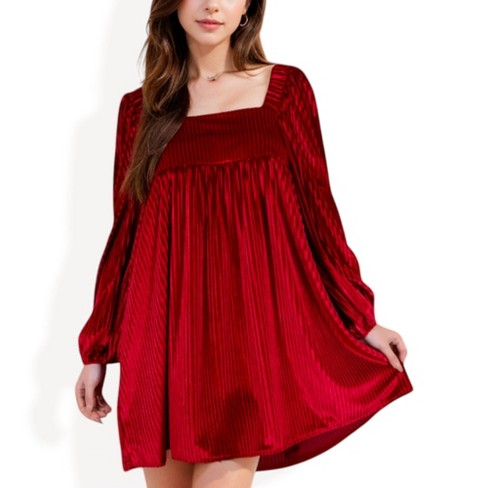 Anna-kaci Women's Long Sleeve Dress With Chic Design And Flattering Fit ...