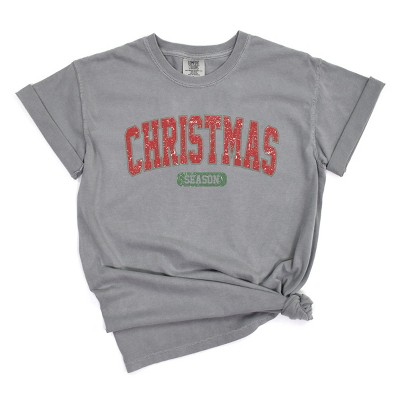 Simply Sage Market Varsity Christmas Season Garment Dyed Tee