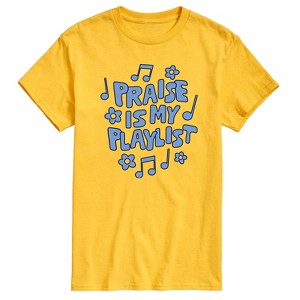 Men's - Instant Message - Praise Is My Playlist Short Sleeve Graphic T-Shirt - 1 of 4