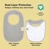 KeaBabies 8pk Organic Baby Bibs for Boy, Baby Drool Bib for Baby Boys and Girls, Newborn Teething Bibs - 3 of 4