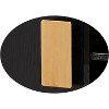Kings Brand Furniture - Grant Accent Cabinet Side End Table, Bedside Nightstand for Bedroom Living Room, Black/Gold - 4 of 4