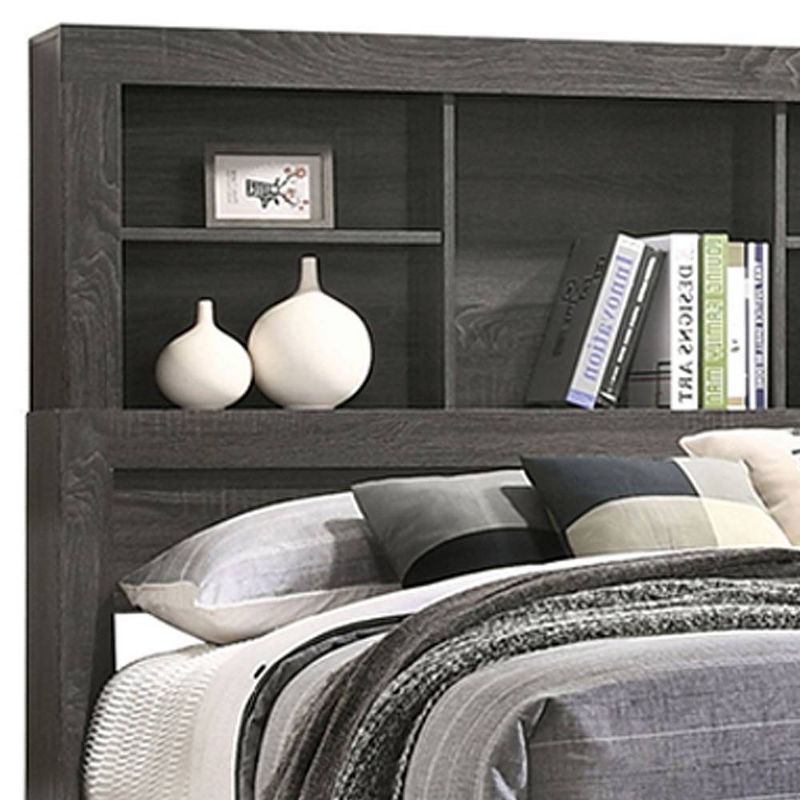 Lantha Bed with Storage Gray Oak - Acme Furniture, 5 of 9