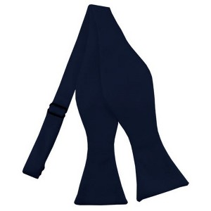 Men's Solid Color 2.75" x 4.75"  Adjustable 16" - 22" Self-Tie Bow Tie for Tuxedo & Wedding - 1 of 3