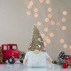 Northlight Gnome with Flip Sequin Hat Christmas Figure - 12" - Gold and White - 2 of 4