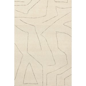 Arvin Olano x Rugs USA - Mulholland Textured Wool Indoor Area Rug Indoor Area Rug - 1 of 4