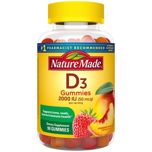 Nature Made Vitamin D3 2000 Iu (50 Mcg) For Bone Health And Immune ...