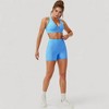 Anna-Kaci Active Women's Twist Front Sports Bra with Keyhole Cutout and Wide Shoulder Straps - 4 of 4