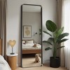 Lirago Metal Flat Mirror Full Length Mirror Leaning Mirror 71x31 Black - 3 of 4