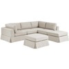 TiramisuBest 6-Piece Reversible Modular Sectional Sofa, Oversized Slipcovered Couch with Removable Cushions, French Country Style, Gray Beige - 2 of 4