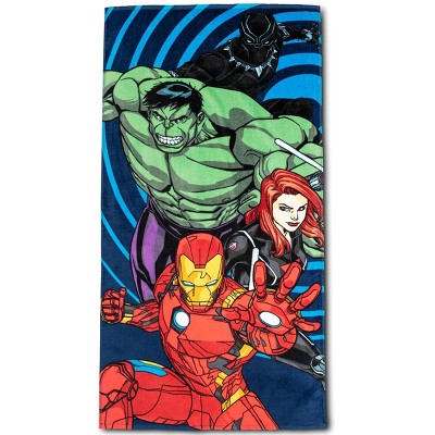 Avengers Hero Launch Beach Towel Blue