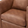Swivel Ultra-Soft Performance Fabric Barrel Chair with Pocket Coil Seat and Reversible Cushions for Living Room - 4 of 4