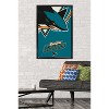 Trends International NHL San Jose Sharks - Logo 14 Framed Wall Poster Prints - 2 of 4