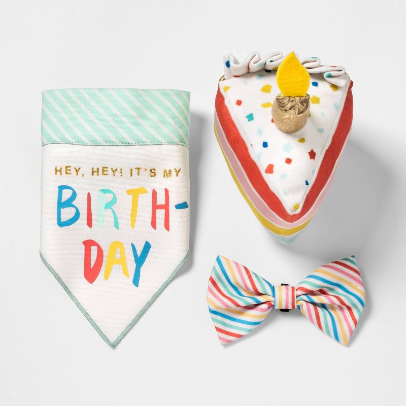 Birthday Cake Slice Plush Dog Toy - Boots &#38; Barkley&#8482;, 4 of 11