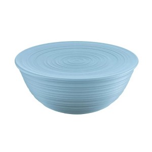 Guzzini Tierra 11.8" Extra Large Bowl with Lid, Powder Blue, 100% Recycled Plastic , Unbreakable, Reusable, BPA-Free, Mixing Bowl for Pantry & Kitchen - 1 of 4