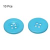 Unique Bargains Resin Craft DIY Round Flat 4-Hole Replacement Sewing Buttons 10 Pcs - 3 of 4