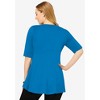 Jessica London Women's Plus Size Stretch Knit Pleated Tunic - 3 of 4