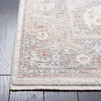 Luxe Light Blue Hand-Knotted Viscose Square Area Rug