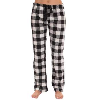 followme Silky Fleece Buffalo Plaid Pajama Pants For Women - Buffalo Check  Pjs 45803-10195-red-3x : Target