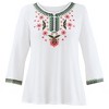 Collections Etc Multi Embroidered Tunic - 2 of 4