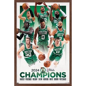 Trends International NBA Boston Celtics - 2024 NBA Finals Champions Framed Wall Poster Prints - 1 of 4