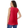 Woman Within Perfect Sleeveless Shirred V-Neck Tunic - 3 of 4