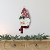 Northlight 16.5" Joy to the World Snowman in Santa Hat Christmas Wall Decoration - 2 of 4