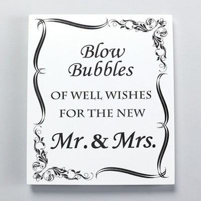 The Lakeside Collection Wedding Sign or Bubbles - Wedding Sign