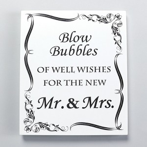 The Lakeside Collection Wedding Sign or Bubbles - Wedding Sign - 1 of 4