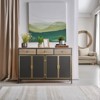 TIRAMISUBEST Dark Gray Iron Sideboard,3 Drawers & 2 Cabinets Storage Console - 4 of 4