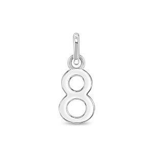 Girls' Number Sterling Silver Charms - In Season Jewelry - 1 of 3