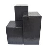 Grungis 33.75"H Square-Column End Tables for Patio,Wood-Like Distressed Finish and Mix with Different Heights for Outdoor and Indoor Use - 4 of 4